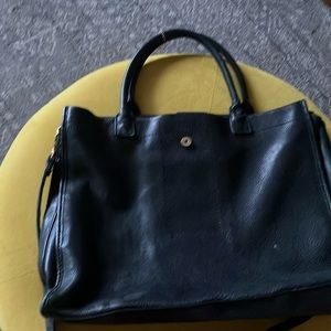 Fossil Black Leather Shoulder Bag
